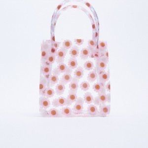 Small Vinyl Floral Tote
